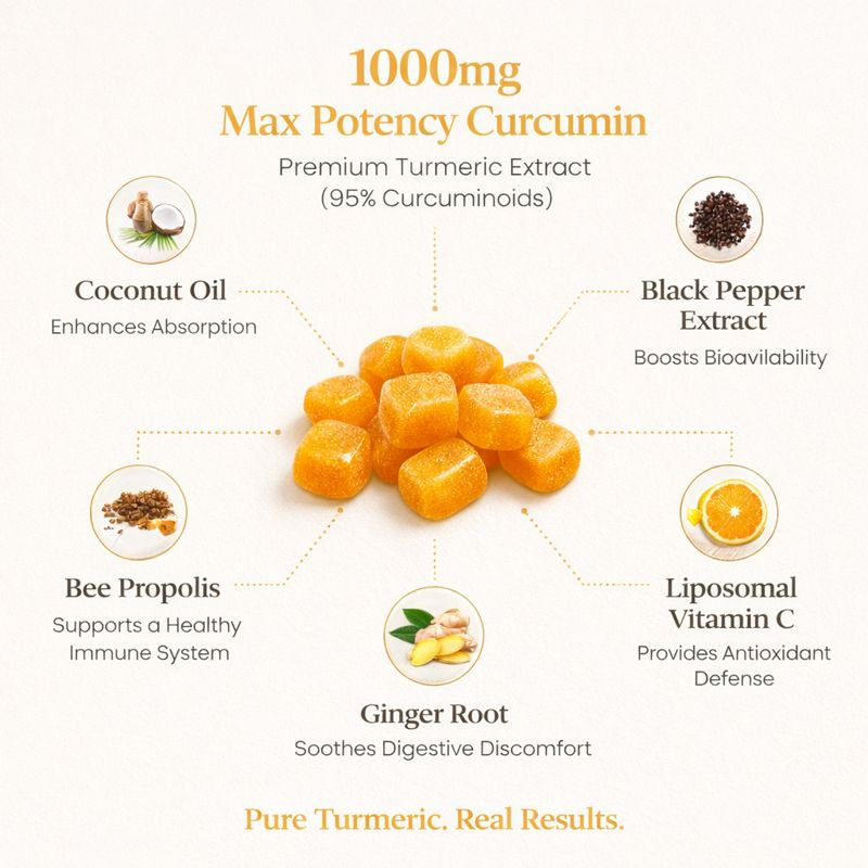 Pure Turmeric Curcumin Gummies