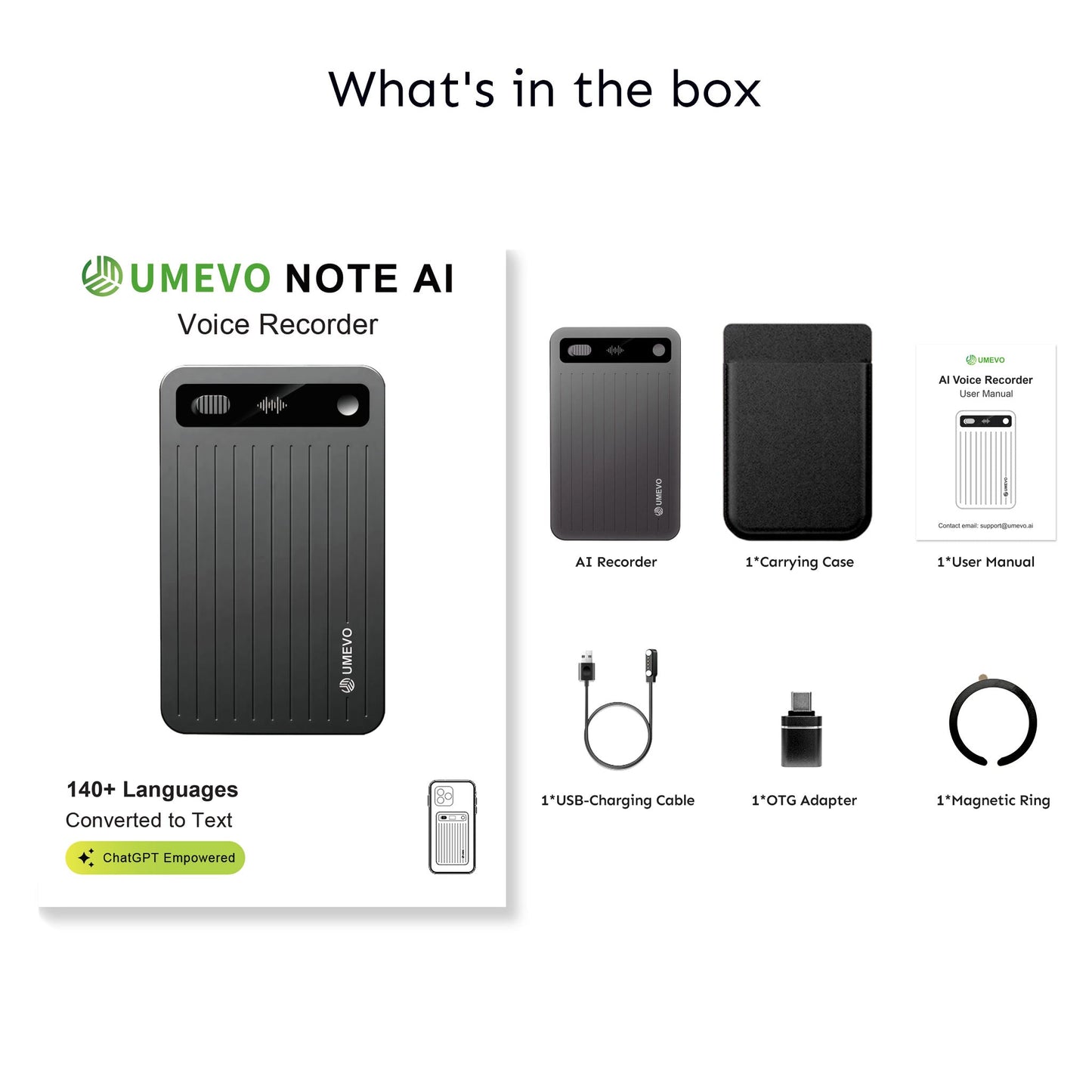 UMEVO Note Plus AI Voice Recorder
