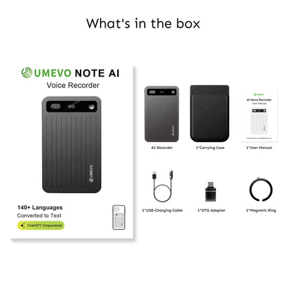 UMEVO Note Plus AI Voice Recorder