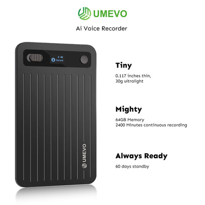 UMEVO Note Plus AI Voice Recorder