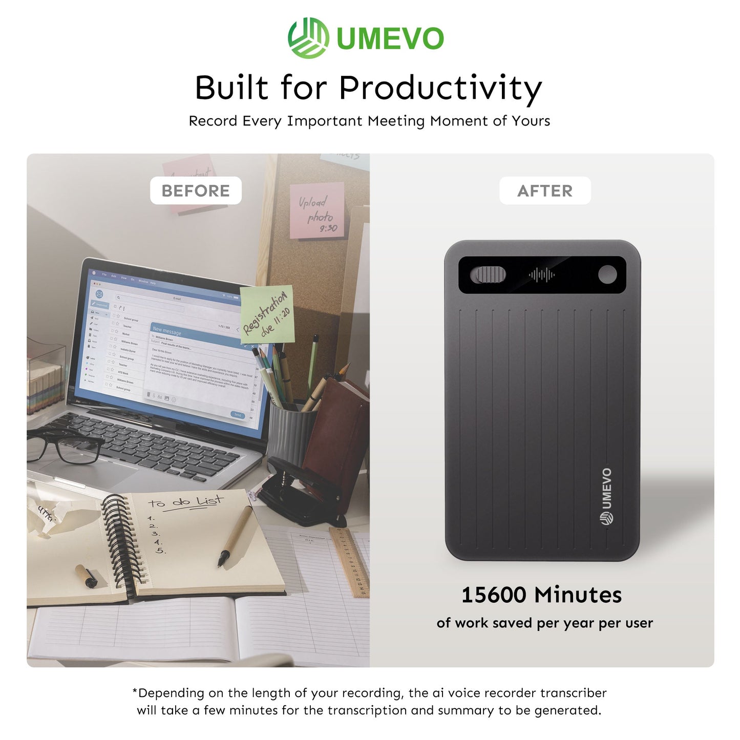 UMEVO Note Plus AI Voice Recorder